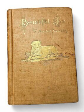 Antique Book Beautiful Joe by Marshall Saunders c.1894 Charles Banes Gold Gilt